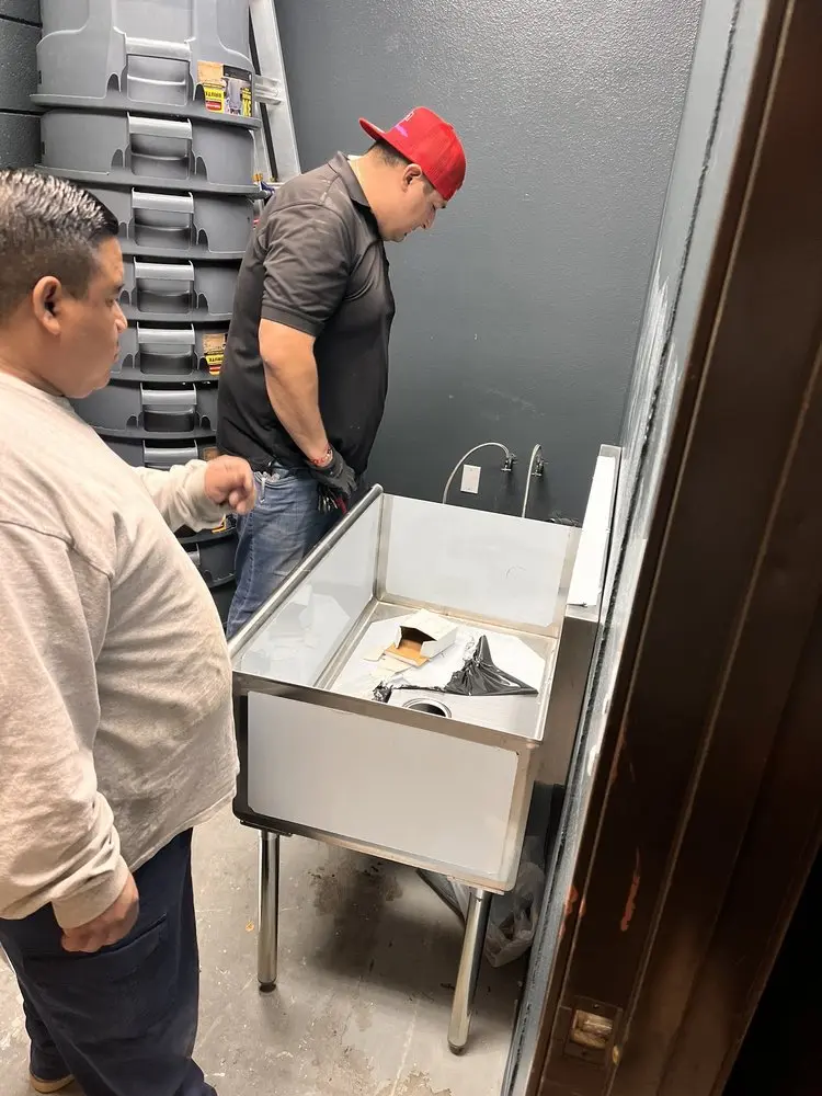 Commercial plumbing and sink installation in Square Lake